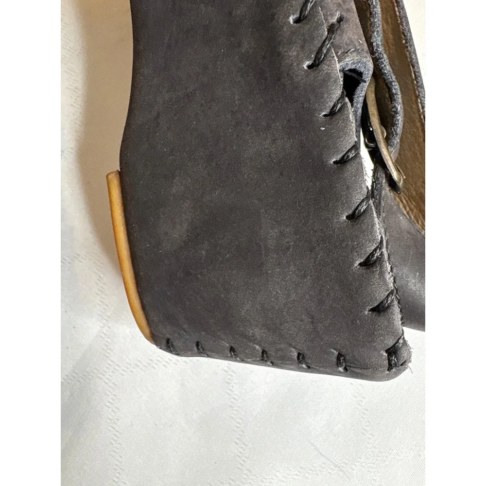 Women's Dark Brown Suede Wedge Slingback